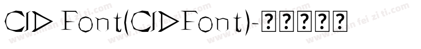 CID Font(CIDFont)字体转换